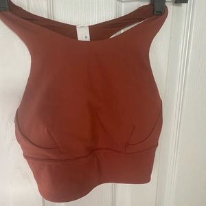 Burnt orange Lululemon sports bra size 6